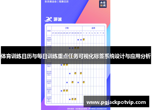 体育训练日历与每日训练重点任务可视化标签系统设计与应用分析