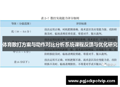体育散打方案与动作对比分析系统课程反馈与优化研究